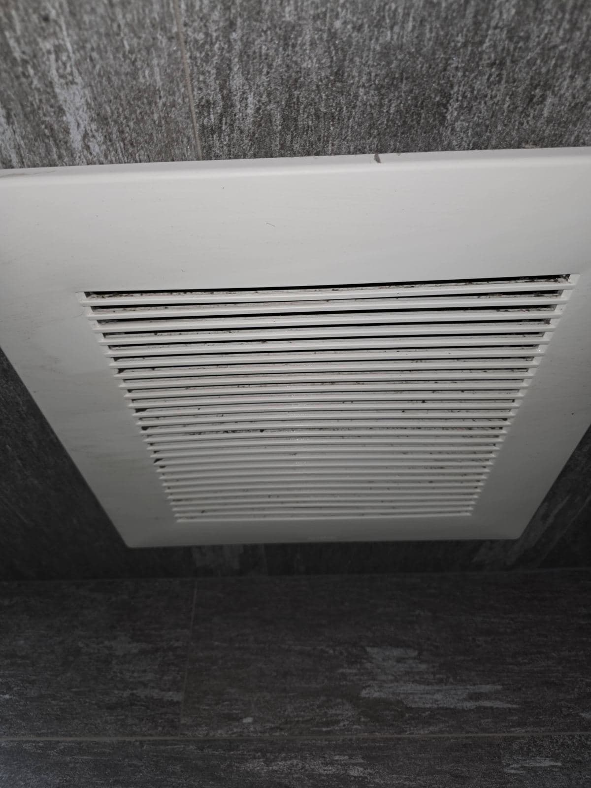 The same return grille after cleaning
